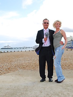 Sexy hot english street slut fucked by a horny senior guy