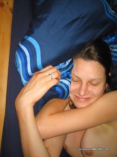 Hot naughty collection of a sexy wifes nude after shower pictures